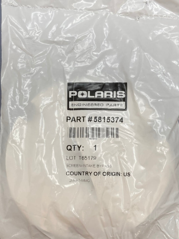 Polaris 5815374 Air Intake Bypass Screen New Genuine