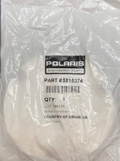 Polaris 5815374 Air Intake Bypass Screen New Genuine