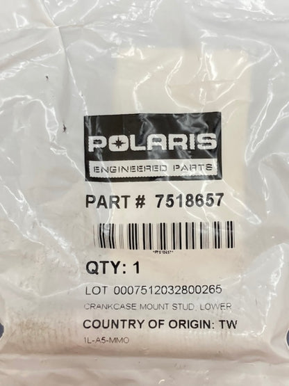 Polaris 7518657 Lower Crankcase Mount Stud New Genuine