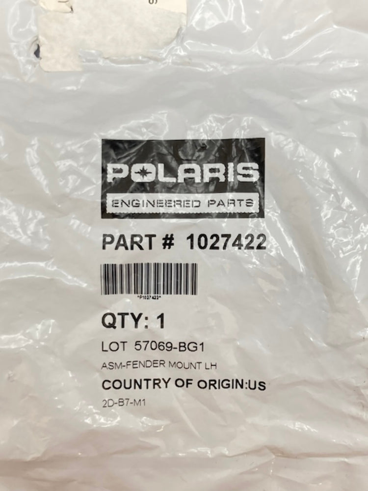 Polaris 1027422 Bracket-Fender Mount Left New Genuine