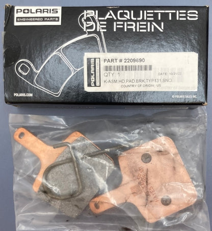 Polaris 2209690 Heavy Duty Brake Pad Kit New Genuine