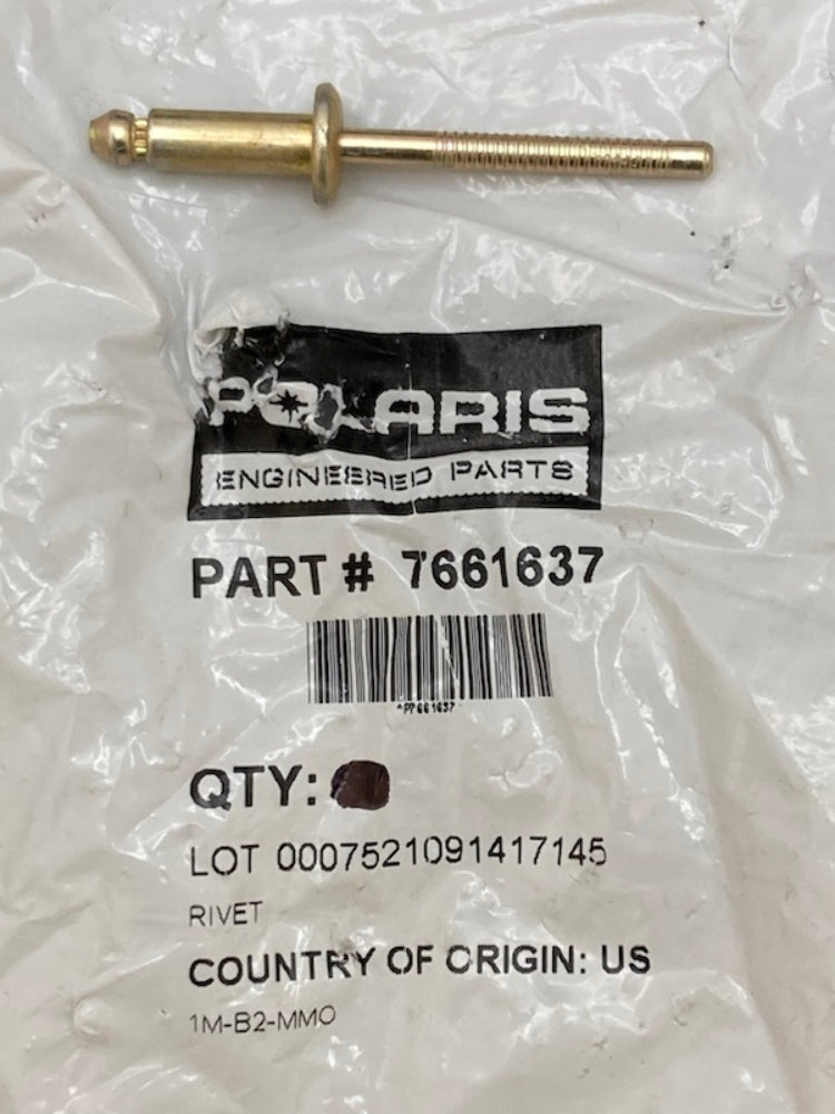Polaris 7661637 Z-Interlock Blind Rivet (3/16-.090-.290) New Genuine