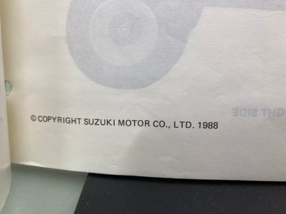 Suzuki 99500-22062-01E LT250R Service Manual '88 Genuine