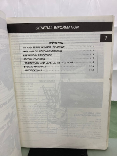 Suzuki 99500-42011-01E LT250E Service Manual '85-'86 Genuine