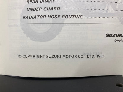 Suzuki 99501-42050-01E LT250R Supplementary Service Manual '85 Genuine