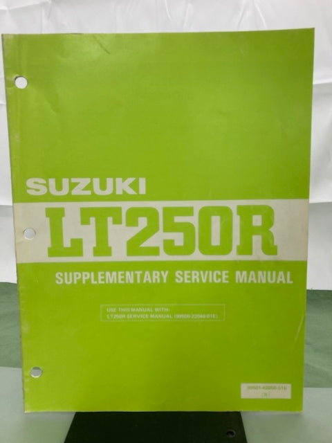 Suzuki 99501-42050-01E LT250R Supplementary Service Manual '85 Genuine