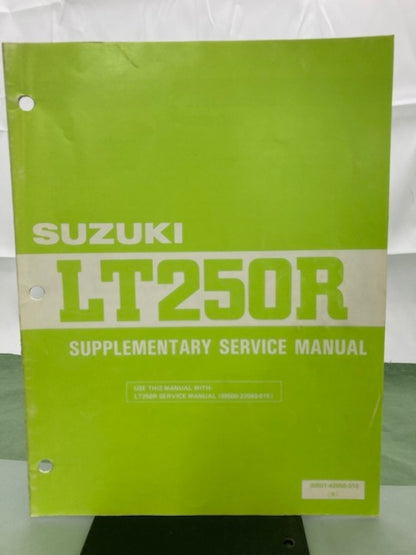 Suzuki 99501-42050-01E LT250R Supplementary Service Manual '85 Genuine