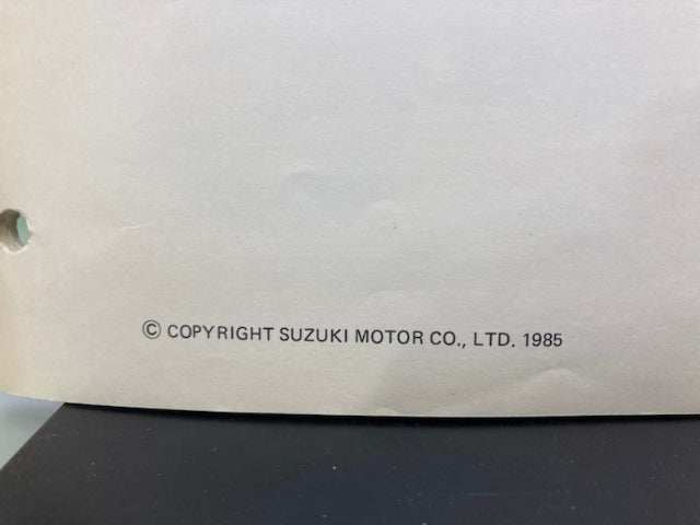 Suzuki 99501-42030-01E LT250E/EF Supplementary Service Manual '85 Genuine