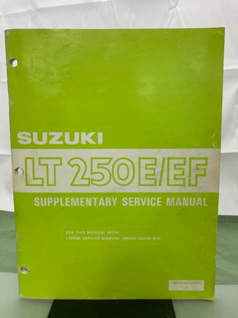 Suzuki 99501-42030-01E LT250E/EF Supplementary Service Manual '85 Genuine