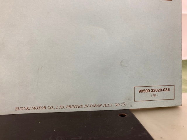 Suzuki 99500-33020-03E GSF400 Bandit Service Manual '90 Genuine