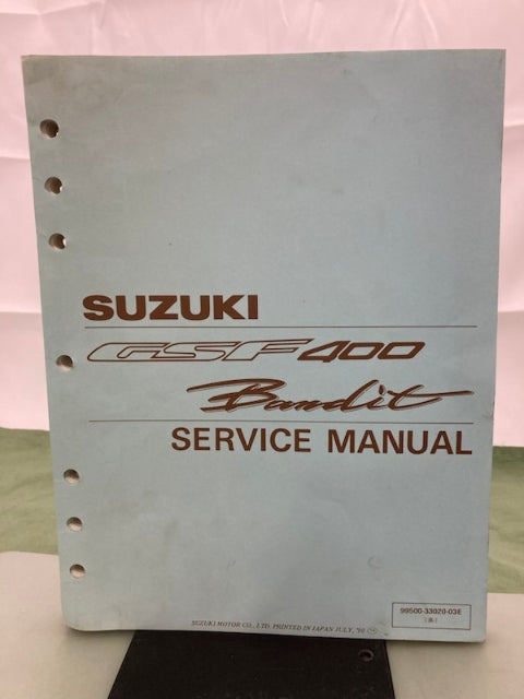 Suzuki 99500-33020-03E GSF400 Bandit Service Manual '90 Genuine