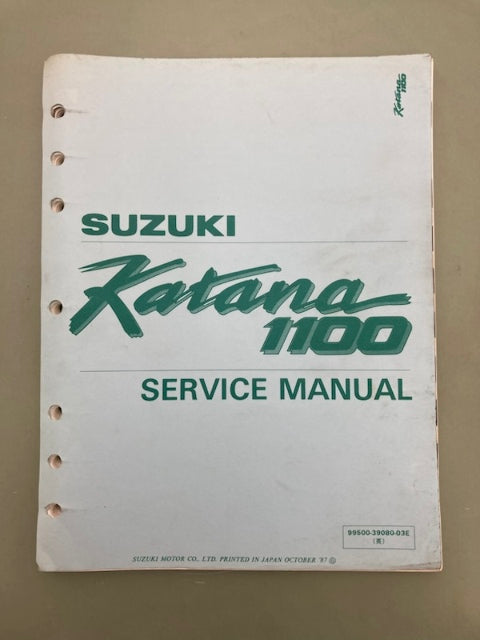 Suzuki 99500-39080-03E Katana 1100 Service Manual '87 Genuine