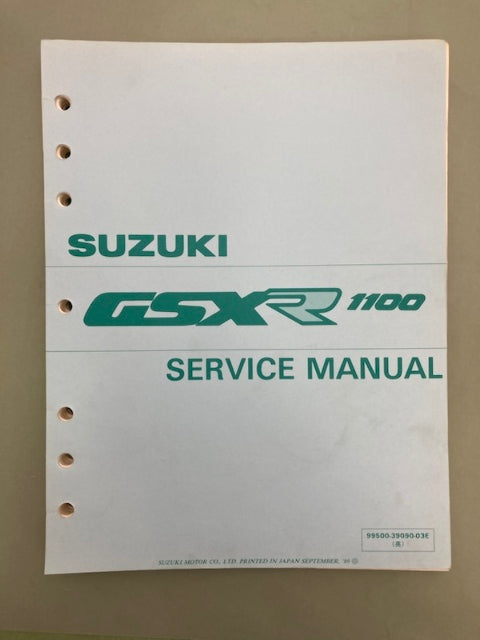 Suzuki 99500-39090-03E GSXR1100 Service Manual '89 Genuine