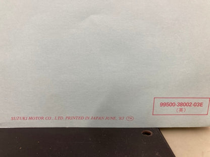 Suzuki 99500-38002-03E GS850G Service Manual '83 Genuine