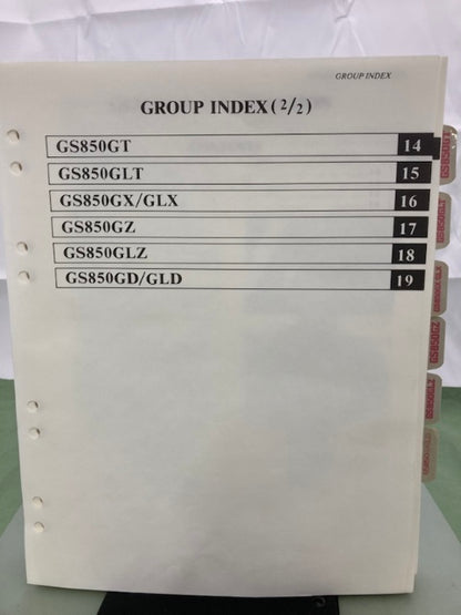 Suzuki 99500-38002-03E GS850G Service Manual '83 Genuine