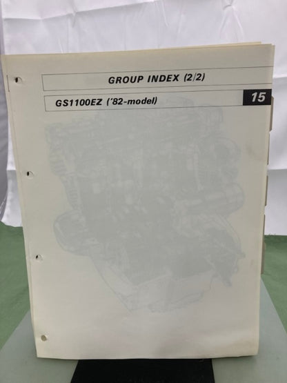 Suzuki 99500-39011-03E GS1100 Service Manual '82 Genuine