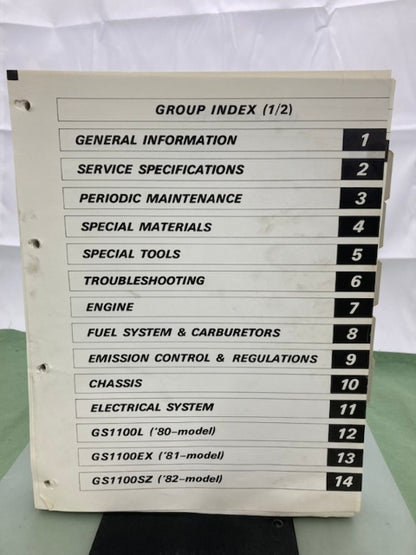 Suzuki 99500-39011-03E GS1100 Service Manual '82 Genuine