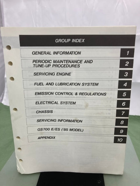Suzuki 99500-37022-03E GS750E/ES Service Manual '83 Genuine