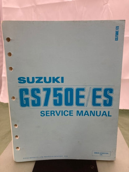 Suzuki 99500-37022-03E GS750E/ES Service Manual '83 Genuine
