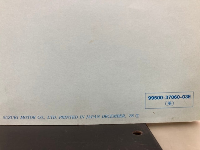 Suzuki 99500-37060-03E GSX750F Service Manual '88 Genuine