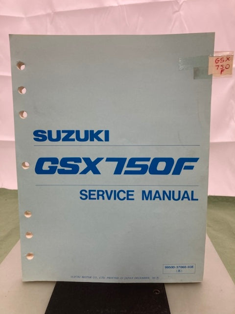 Suzuki 99500-37060-03E GSX750F Service Manual '88 Genuine