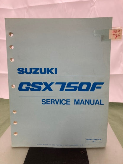 Suzuki 99500-37060-03E GSX750F Service Manual '88 Genuine