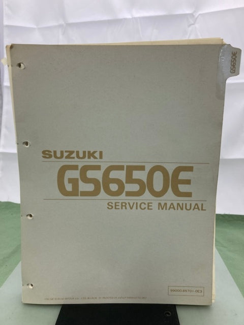 Suzuki 99000-85701-0E3 GS650E Service Manual '81 Genuine
