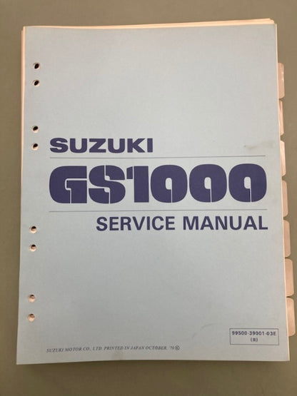 Suzuki 99500-39001-03E GS1000 Service Manual '79-'82 Genuine