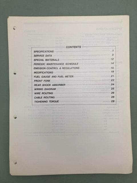 Suzuki 99501-3601-03E GS650E GS650EZ Supplementary Service Manual '81 Genuine