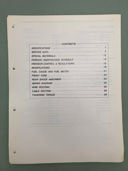Suzuki 99501-3601-03E GS650E GS650EZ Supplementary Service Manual '81 Genuine
