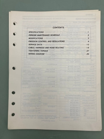 Suzuki 99501-37030-03E GS700E/ES Supplementary Service Manual '84 Genuine