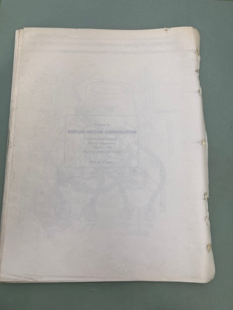 Suzuki 99501-39170-03E GSXR1100 Supplementary Service Manual '90 Genuine