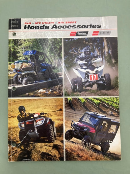 Honda SxS ATV Utility Sport Accessories Catalog 2014-2015 Genuine