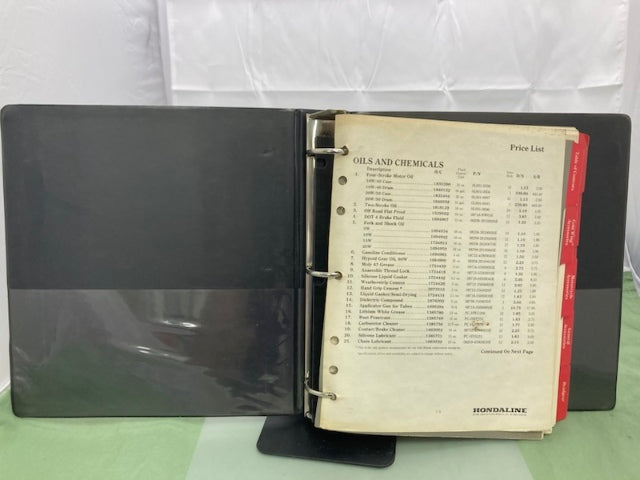 Honda Hondaline Motorcycle Accessory Catalog 1986 Genuine