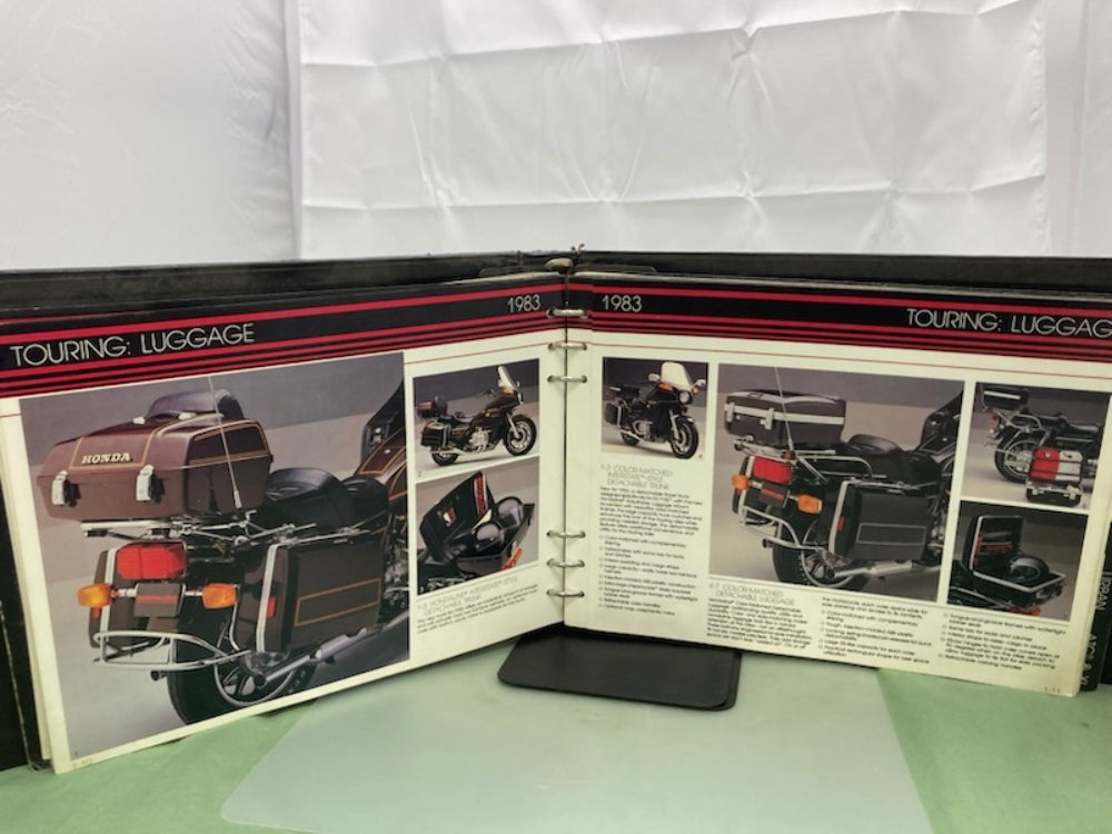 Honda Hondaline Motorcycle Accessory Catalog Binder 1983 Genuine