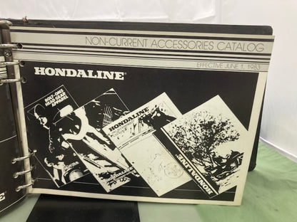 Honda Hondaline Motorcycle Accessory Catalog Binder 1983 Genuine
