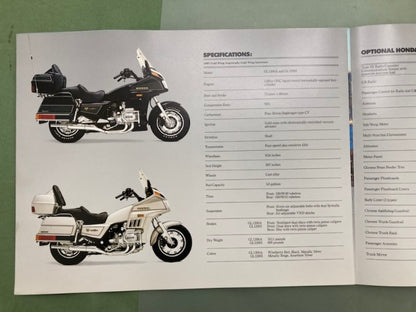 Honda Gold Wings 1987 Goldwing Sales Brochure Genuine