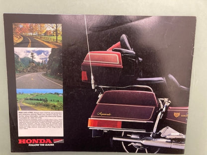 Honda Gold Wings 1987 Goldwing Sales Brochure Genuine