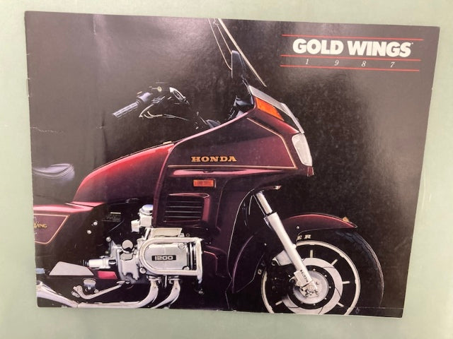 Honda Gold Wings 1987 Goldwing Sales Brochure Genuine