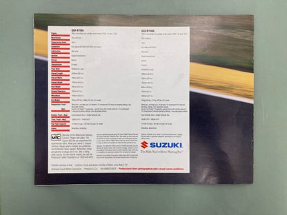 Suzuki 1990 GSX-R Motorcycle Sales Brochure Genuine
