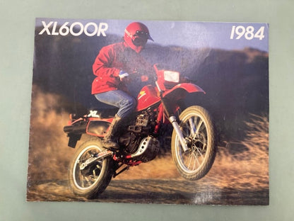 Honda XL600R 1984 Motorcycle Sales Brochure Genuine