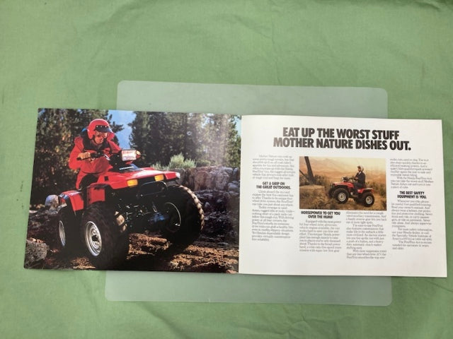 Honda FourTrax 4x4 1987 ATV Sales Brochure Genuine