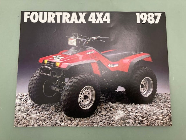 Honda FourTrax 4x4 1987 ATV Sales Brochure Genuine