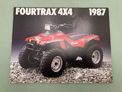 Honda FourTrax 4x4 1987 ATV Sales Brochure Genuine
