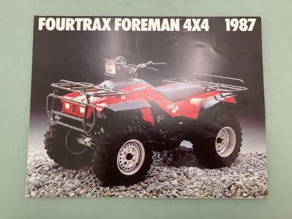Honda FourTrax Foreman 4x4 1987 ATV Sales Brochure Genuine