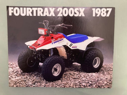Honda FourTrax 200SX 1987 ATV Sales Brochure Genuine