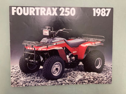 Honda FourTrax 250 TRX250 1987 ATV Sales Brochure Genuine