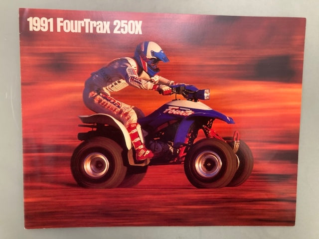 Honda FourTrax 250X 1991 ATV Sales Brochure Genuine