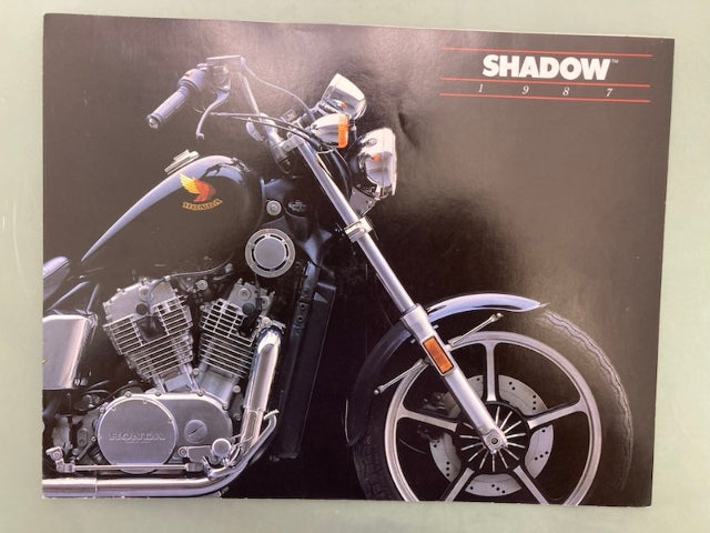 Honda Shadow 1987 Motorcycle Sales Brochure Genuine