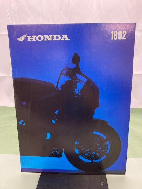 Honda 1992 All Models Motorcycle Sales Brochure Genuine